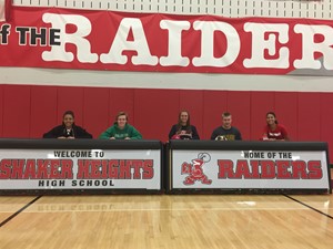 Five Raiders sign National Letters of Intent during early signing period