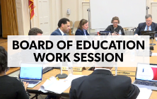 Watch the November 29 Board of Education Work Session on Facilities Planning